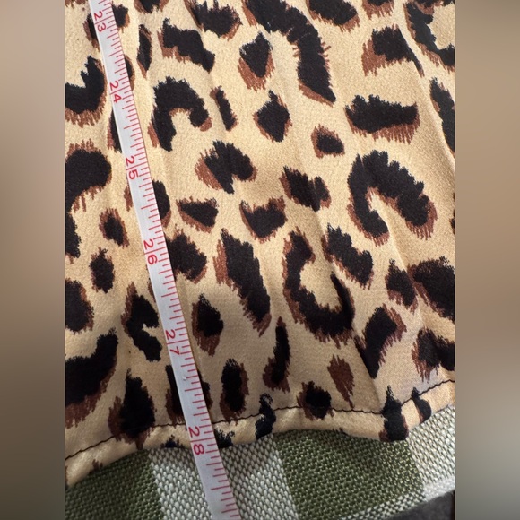 Sadie & Love Pleated A-Line Leopard Skirt - Picture 6 of 8